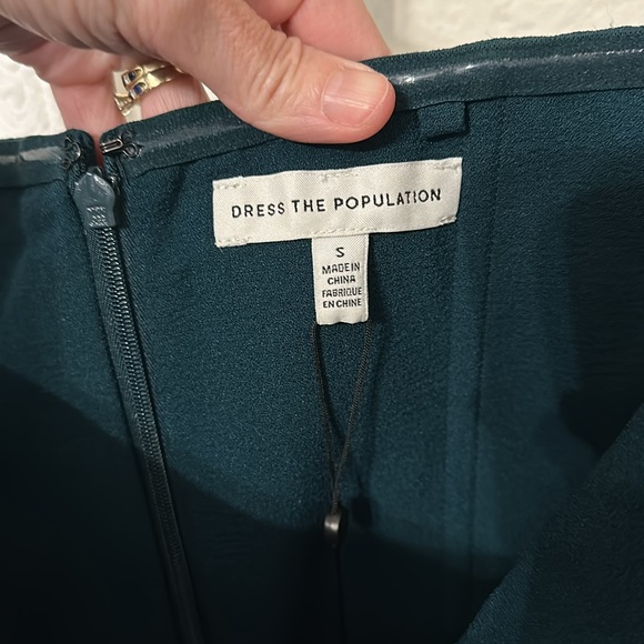 NWOT Dress the Population Kai Gown in Pine - Picture 6 of 8